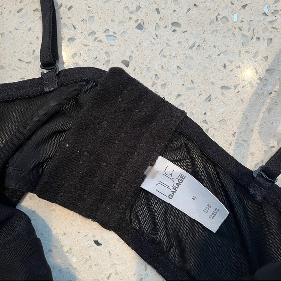 Garage Black Corset Top Medium - Picture 2 of 3